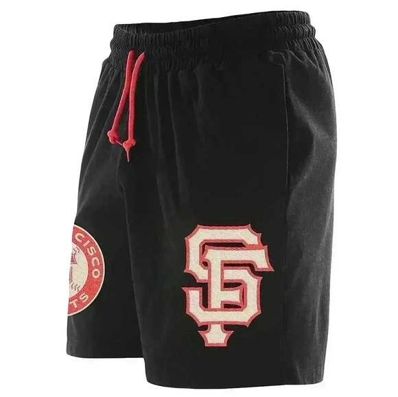 New Era Colorpack Bright Red Black Milwaukee Bucks Shorts - Picture 4 of 5